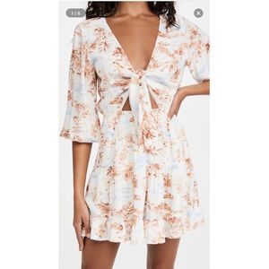 L Space stay golden tropical sands dress size medium